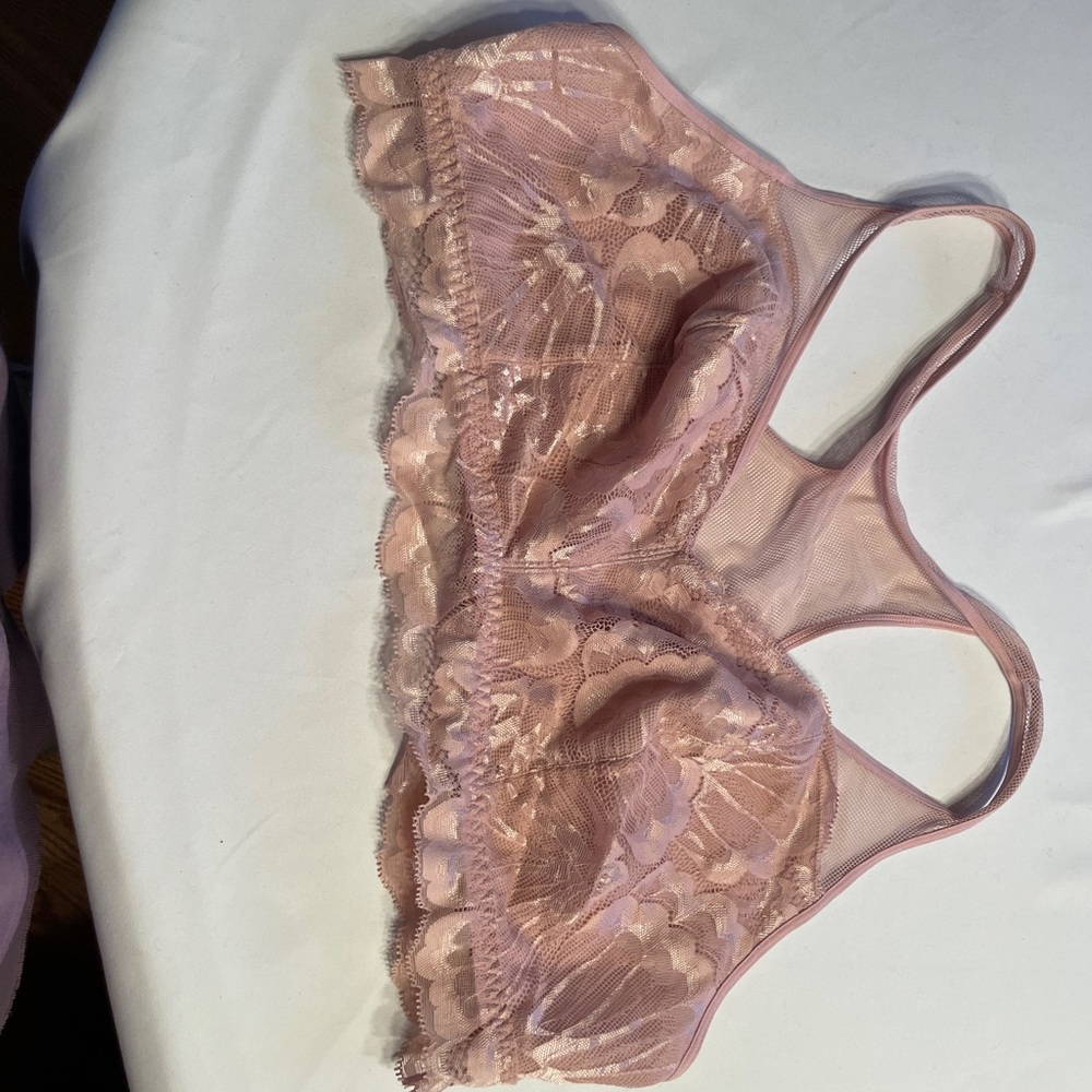 Ava & Viv Lace Bralette in Blush Pink